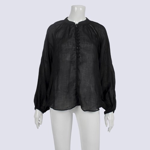 Piper Sheer Puff Sleeve Blouse